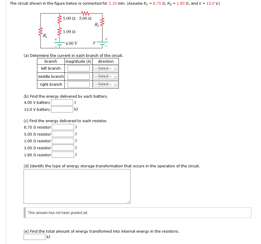 Solved The circuit shown in the figure below is connected | Chegg.com