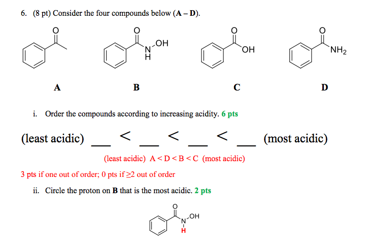 For question 1 i don t know why c is more acidic chegg