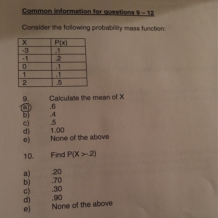 Solved Common Information For Questions 9 12 Consider The 9361