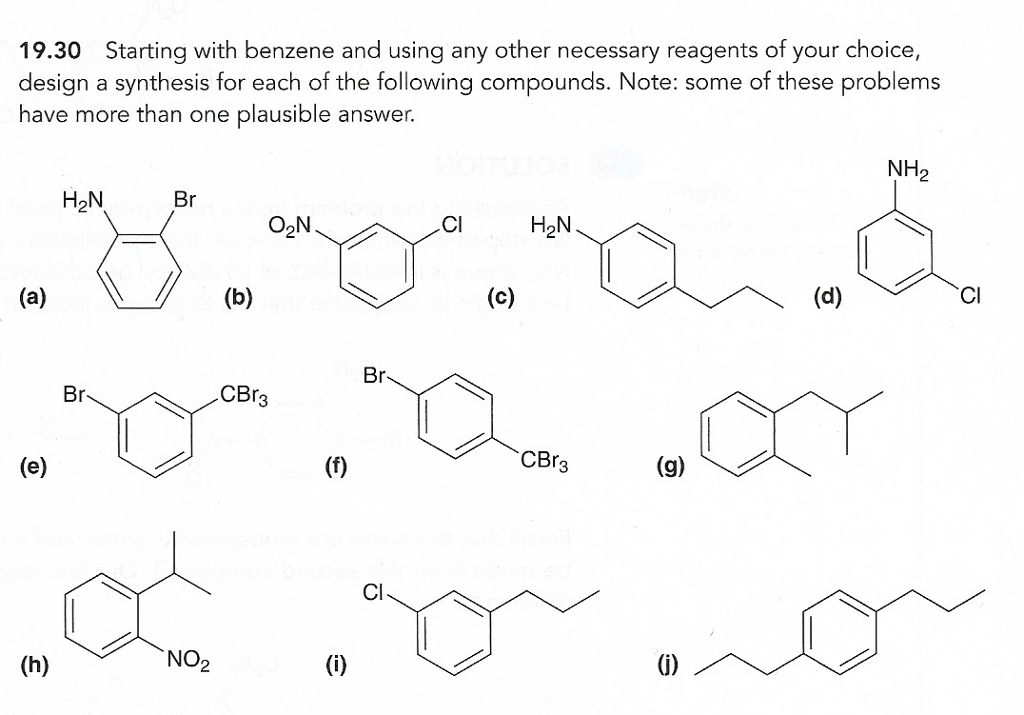 Solved Starting With Benzene And Using Any Other Necessary | Chegg.com