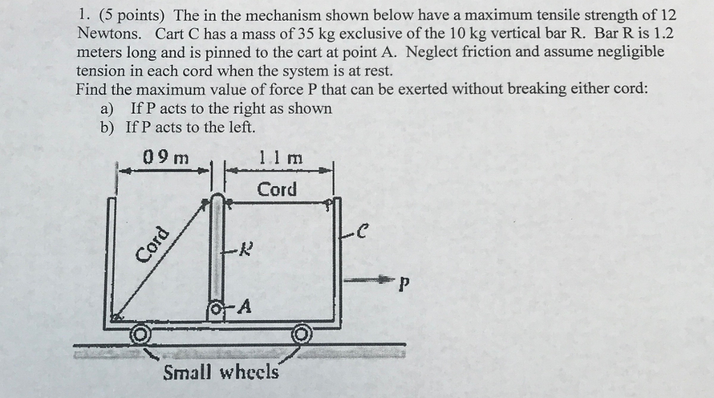 solved-1-5-points-the-in-the-mechanism-shown-below-have-a-chegg