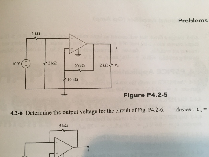 Solved 4.2-5 Determine the output voltage for the circuit of | Chegg.com