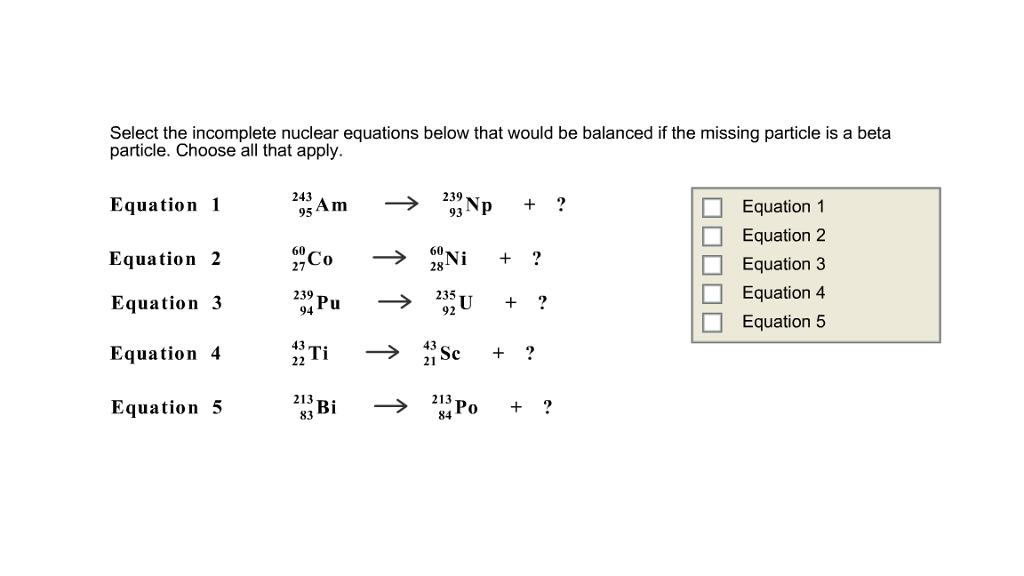 fission reaction equation examples
