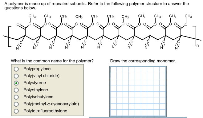 Solved A Polymer Is Made Up Of Repeated Subunits. Refer To | Chegg.com