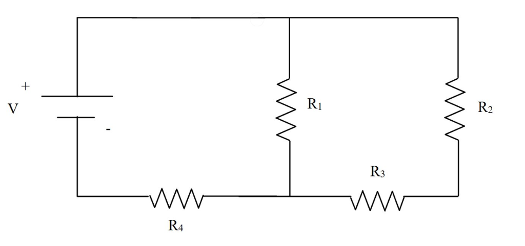 Solved In the following circuit, V = 89 volts, R1 = 6 Ohms, | Chegg.com