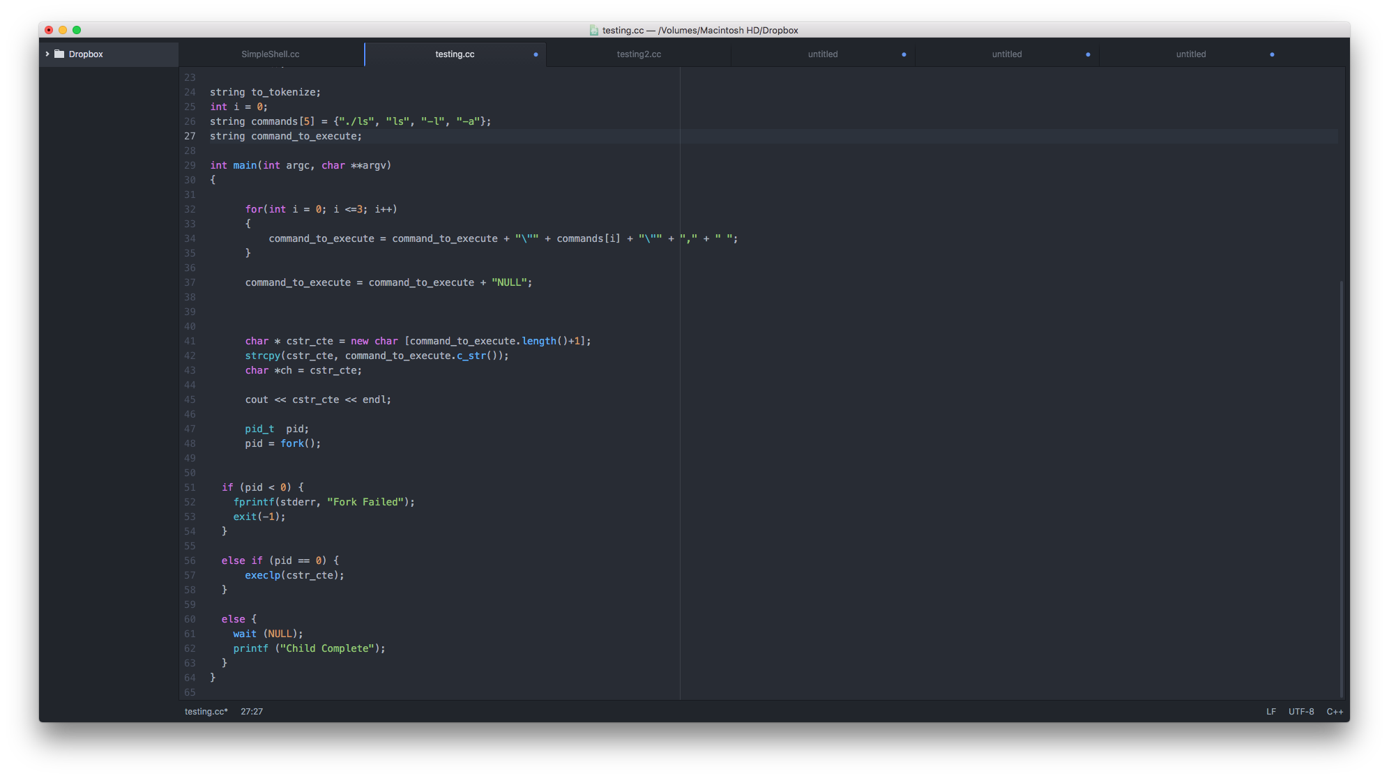 Solved testing.cc-/Volumes/Macintosh HD/Dropbox Dropbox | Chegg.com