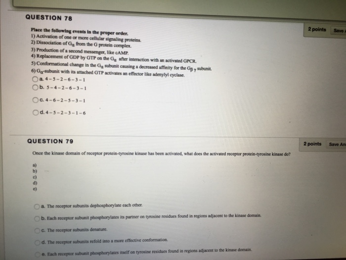 Solved Place The Following Events In The Proper Order Chegg