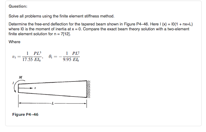 Problem 4 46 A First Course In The Finite Element Chegg Problem 4 46 A First Course In The Finite Element Chegg