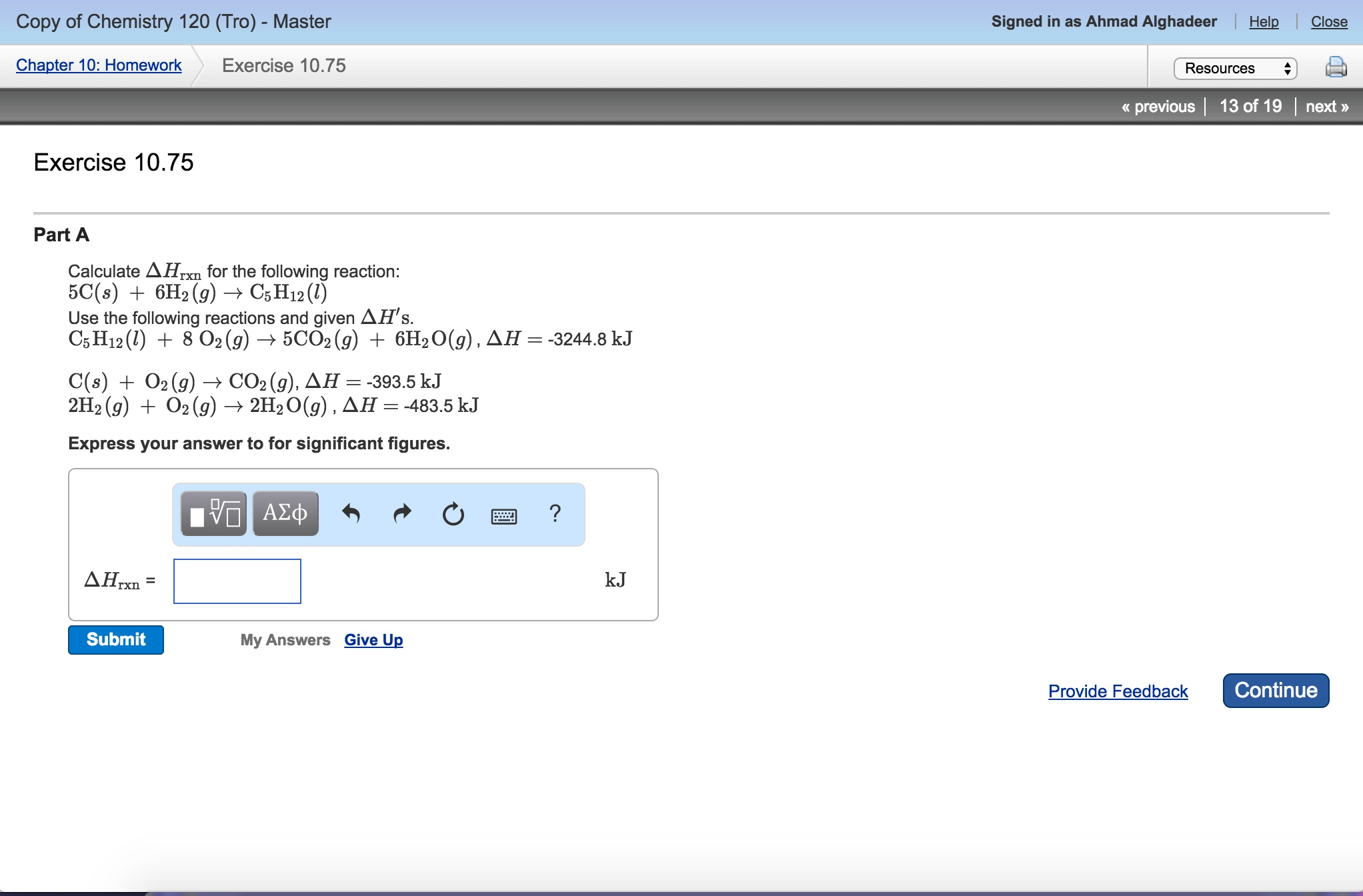 solved-calculate-delta-h-rxn-for-the-following-reaction-5c-chegg