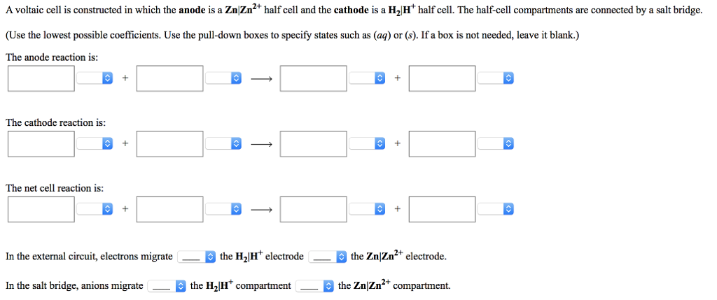 Solved A Voltaic Cell Is Constructed In Which The Following Chegg Solved A Voltaic Cell Is Constructed In Which The Following Chegg