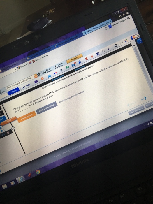 Solved the average molecular speed in a sample of nh3 gas at chegg