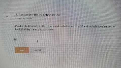 Solved If a distribution follows the binomial distribution | Chegg.com