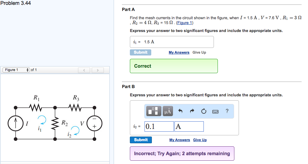 Solved Find the mesh currents in the circuit shown in the | Chegg.com
