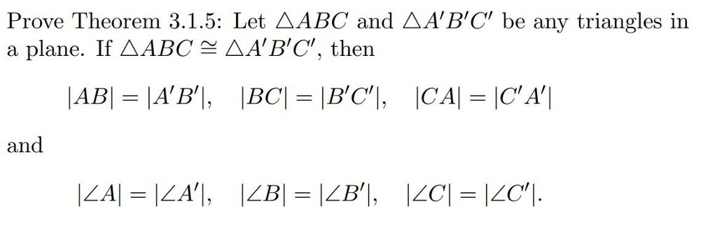 Solved Prove Theorem 3 1 5 A Plane If Abc A B C Then Chegg Solved Prove Theorem 3 1 5 A Plane If Abc A B C Then Chegg