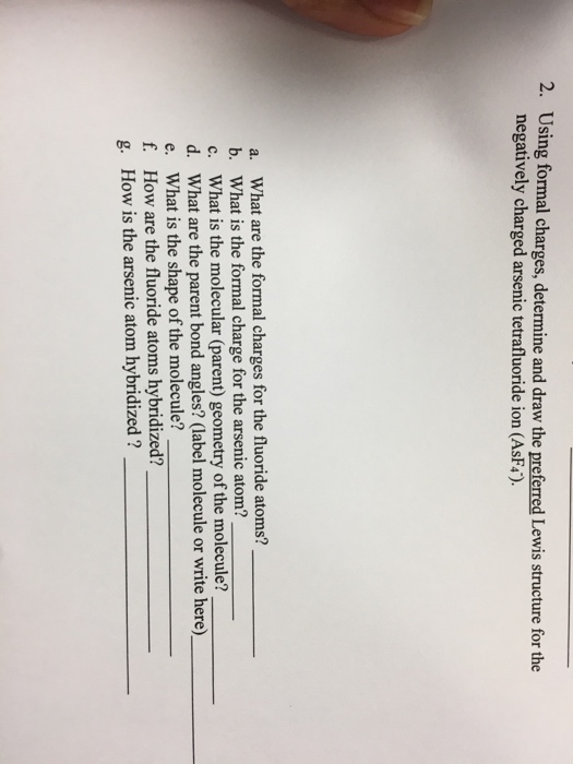 Solved: Using Formal Charges, Determine And Draw The Prefe... | Chegg.com