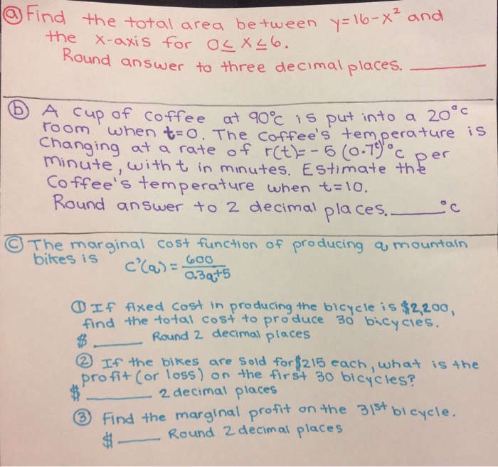 Solved Find the total area between y = 16 - x^2 and the | Chegg.com