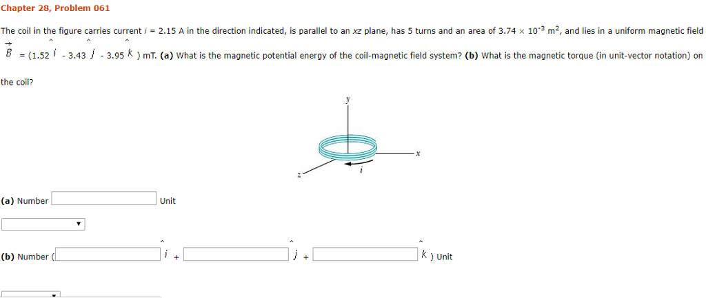Solved Chapter 28, Problem 061 The coil in the figure | Chegg.com