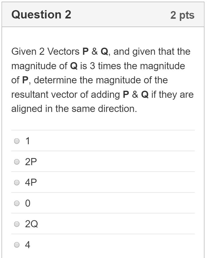 Solved Given 2 Vectors P Q And Given That The Magnitude Chegg Solved Given 2 Vectors P Q And Given That The Magnitude Chegg