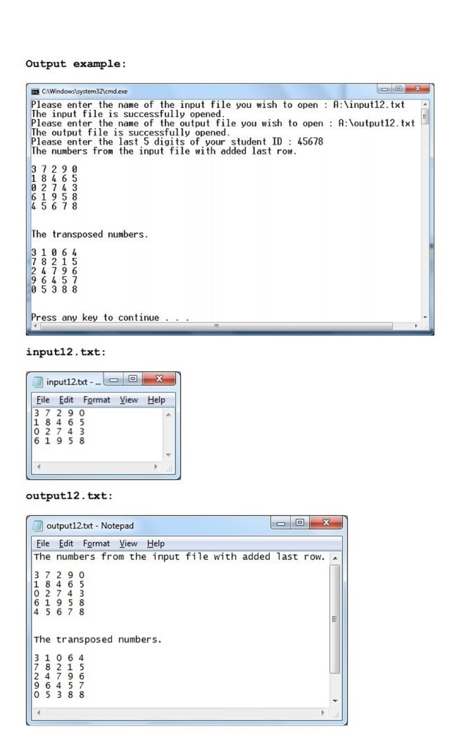 Solved 1. Printout of your C++ program with a heading | Chegg.com