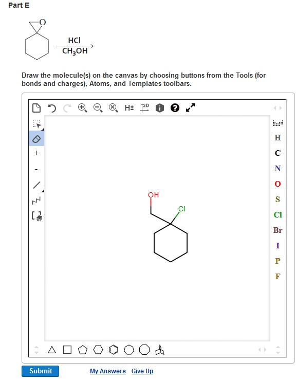 Solved Draw The Molecule S On The Canvas By Choosing Chegg Com