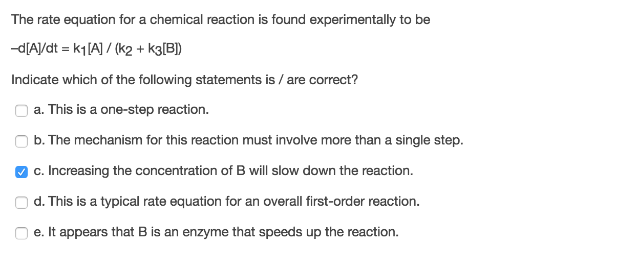 solved-the-rate-equation-for-a-chemical-reaction-is-found-chegg