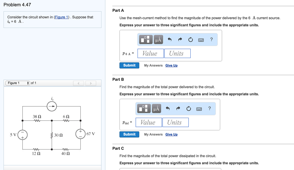 Solved Problem 4.47 Part A Consider the circuit shown in | Chegg.com