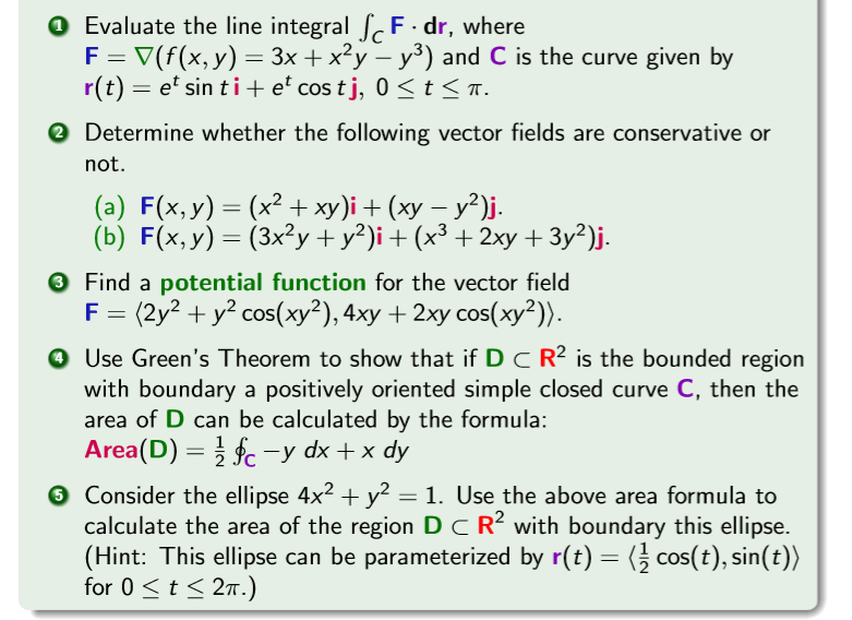 Solved O Evaluate the line integral sc F dr, where | Chegg.com