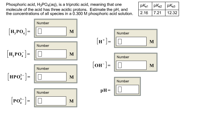 Phosphoric acid, H3P04(aq), is a triprotic acid, | Chegg.com