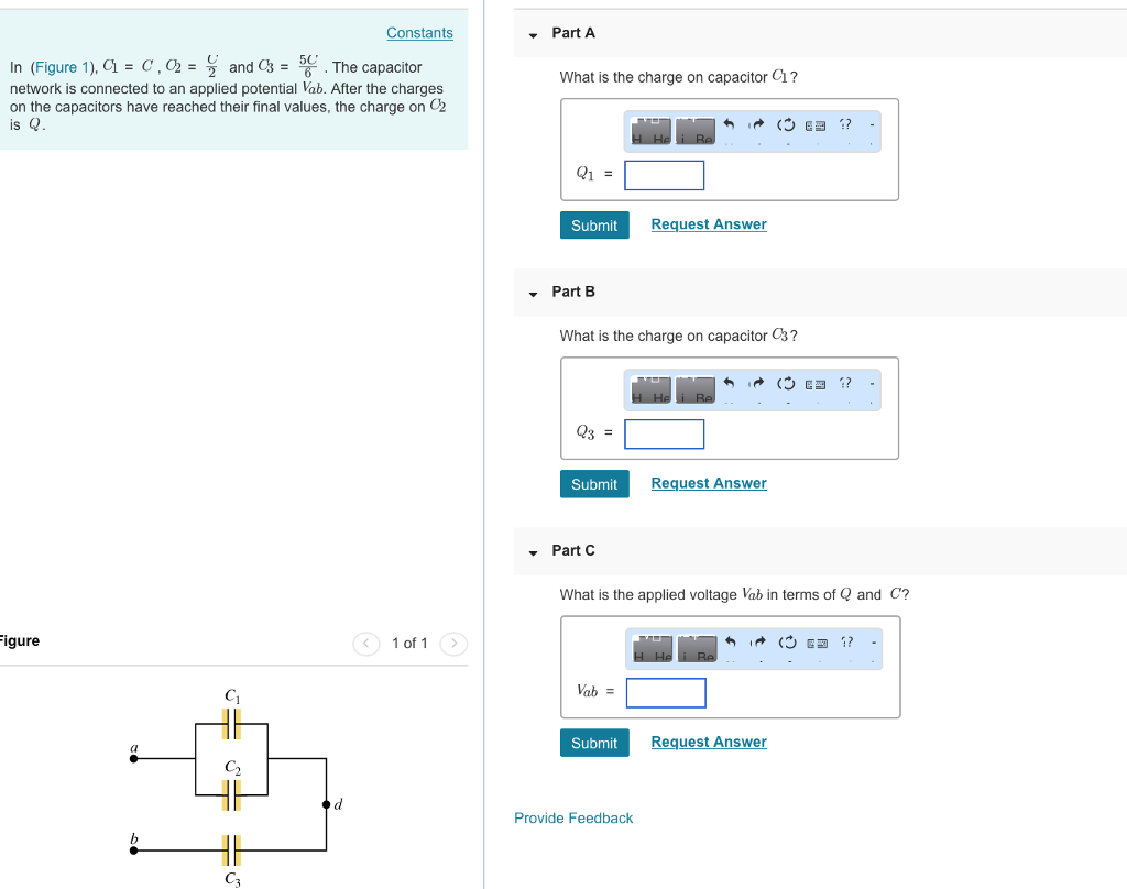 Solved Constants Part A In (Figure 1), q c、o율 andG 55' .