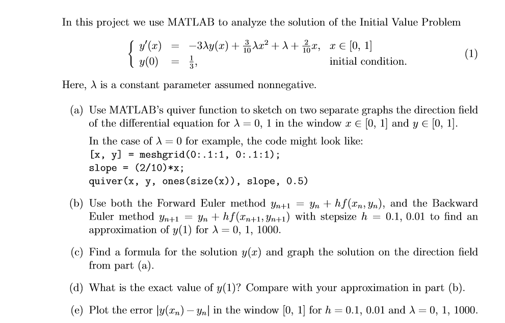 in-this-project-we-use-matlab-to-analyze-the-solution-chegg