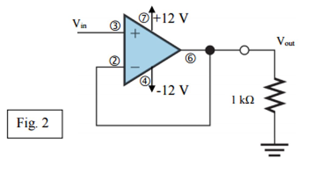 Solved Voltage Follower 3. If The Input To The Voltage | Chegg.com