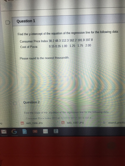 how to find the y-intercept of the equation of the regression line