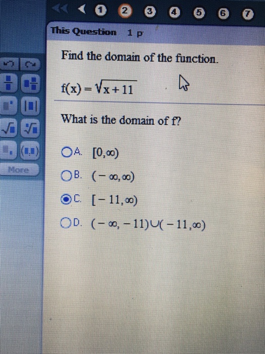 Solved Find the domain of the function. f(x) = square root | Chegg.com