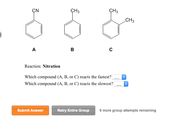 Solved In Both Series Below The Three Aromatic Compounds | Chegg.com