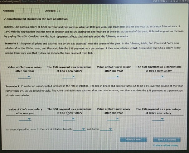 Solved Raded Assignment Attempts Average 7 Unanticipated Chegg
