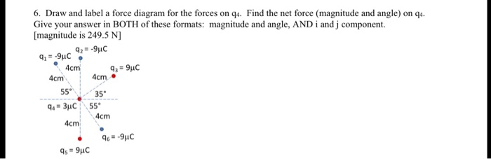Solved Draw and label a force diagram for the forces on q*. | Chegg.com