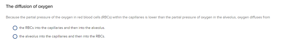 Solved The diffusion of oxygen Because the partial pressure | Chegg.com
