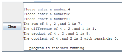 Please enter a number:4 Please enter a number:2 | Chegg.com