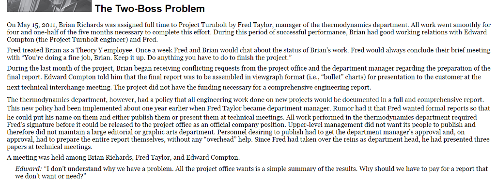 the two boss problem case study solution pdf