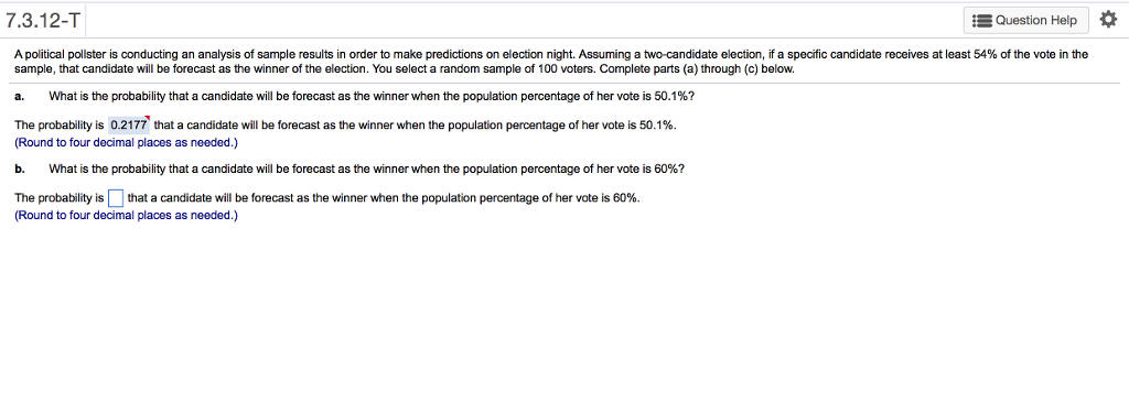 Solved A political pollster is conducting an analysis of | Chegg.com