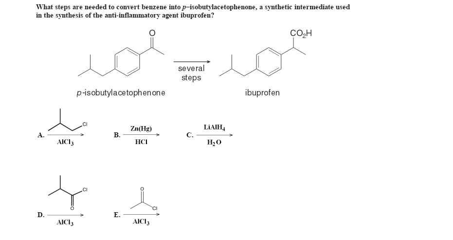 Solved What steps are needed to convert benzene into | Chegg.com