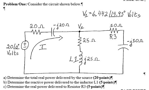 Solved Problem One: Considerthe circuit shown below 10 R3 | Chegg.com