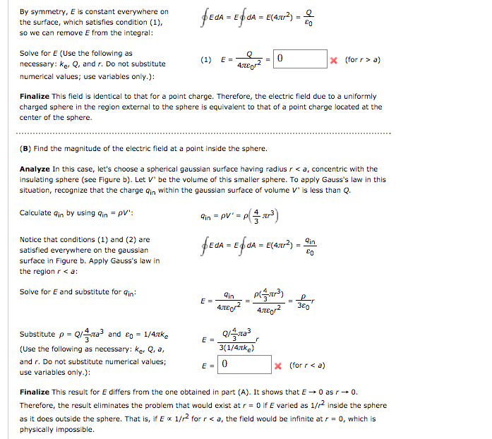 Solved By symmetry, E is constant everywhere on the surface, | Chegg.com