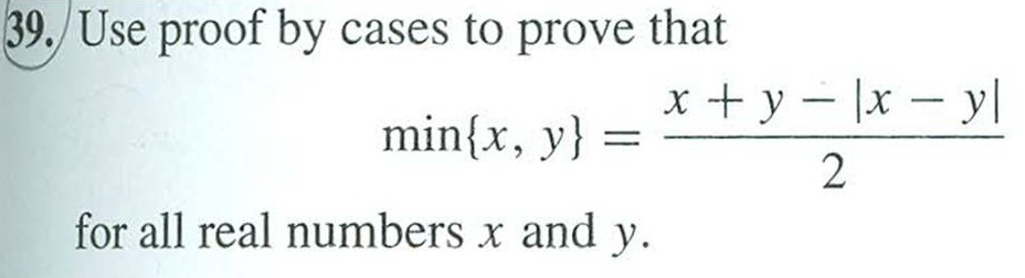 solved-use-proof-by-cases-to-prove-that-min-x-y-x-y-chegg
