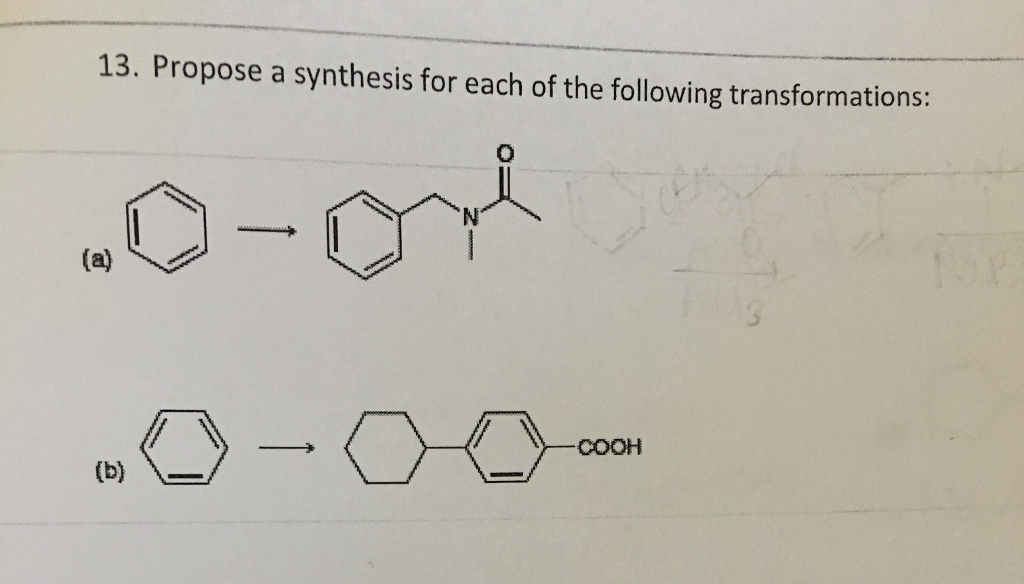 Solved Propose A Synthesis For Each Of The | Chegg.com