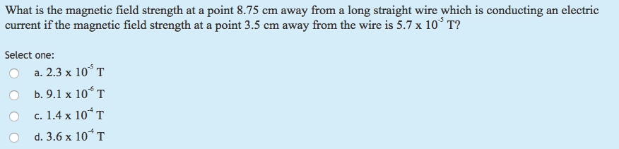 Solved The magnetic field strength at the center of a single | Chegg.com