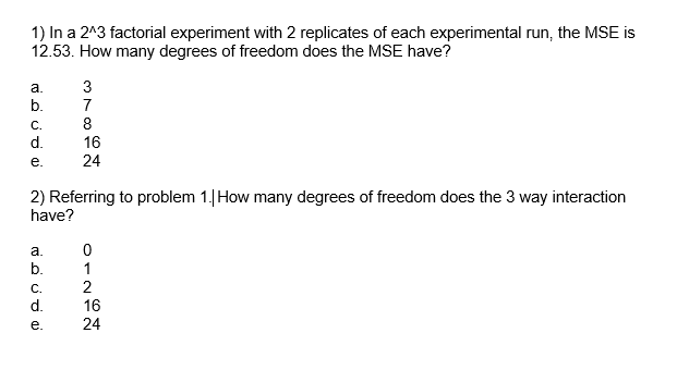 factorial experiment with replicates