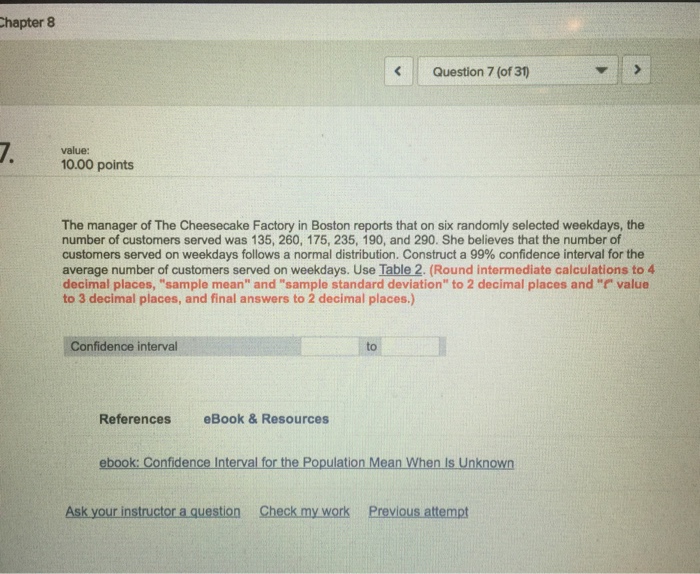 Solved The manager of The Cheesecake Factory in Boston