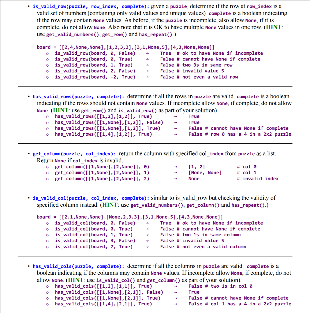 Solved Help with Python 3 Functions Coding: Below are the | Chegg.com