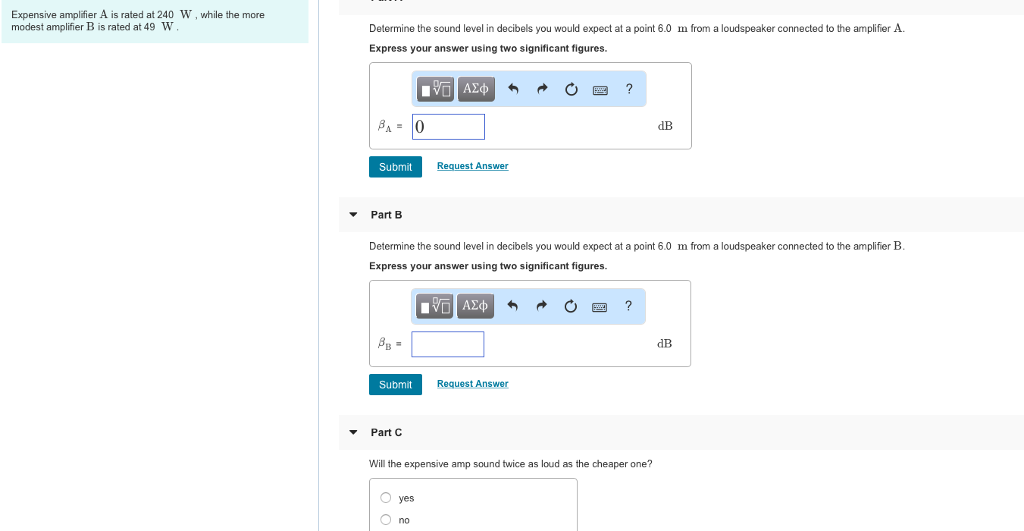 Solved Expensive Amplifier A Is Rated At 240 W, While The | Chegg.com